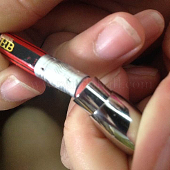 変色しにくいマットスタイルのバレル 304 ステンレススチールのマグネット留め具と接着端  ステンレス鋼色  21.7x12mm  穴：8mm&nbsp;STAS-I026-05
