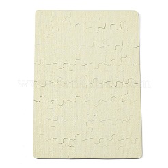 紙熱プレス熱転写工芸パズル  長方形  ゴールデンロッド  13x19cm  48pc&nbsp;DIY-TAC0010-16C-02