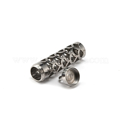 304ステンレスペンダント  ステンレス鋼色  10x43mm  穴：5mm&nbsp;STAS-WH0027-19A