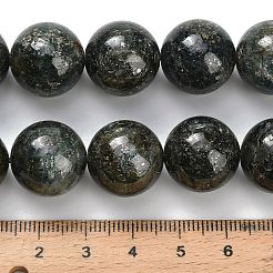 天然緑色藍晶石ビーズ連売り  ラウンド  グレードAB  16mm  穴：1.2mm  約25個/連  15.55''（39.5センチメートル）&nbsp;G-H335-B02-16mm-AB