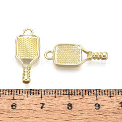 合金ペンダント  ピックルボールラケットチャーム  ゴールドカラー  23.5x9.5x3mm  穴：2.2mm&nbsp;PALLOY-N185-06A-G