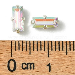 プレシオサ® マキシマ クリスタル 縫い付けカップ  マルチ連リンク  チェコクリスタル  真鍮製爪付き台座付き  719 39 090 バゲット  銀  00030 200 クリスタル アブ  7x3mm&nbsp;Y-PRC-SF7-00030-200-S