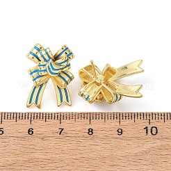 ちょう結び真鍮スタッドピアス  エナメル  ゴールドカラー  22.5x16.5mm&nbsp;EJEW-Z156-01G
