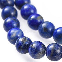 天然石ラピスラズリビーズ連売り  DIYのジュエリーには  ラウンド  6.5mm  穴：1mm  約58~63個/連  15インチ&nbsp;X-G-G953-01-6mm