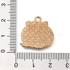 クリスマステーマ合金エナメルペンダント  ゴールドカラー  カボチャ  20.5x20x1mm  穴：1.8mm&nbsp;ENAM-Q508-02D