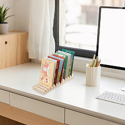 木製ビニールレコード収納ラック  長方形  バリーウッド  240x90x20mm  2個/セット&nbsp;AJEW-WH0643-110