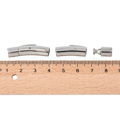 変色防止コラム 316 外科用ステンレス鋼製バヨネット留め具  ステンレス鋼色  30x7mm  穴：5mm&nbsp;X-STAS-A021-5mm