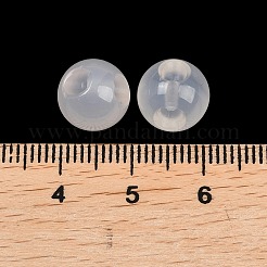 天然石瑪瑙ビーズ  染め  ラウンド  トップ掘削  ホワイト  10~10.5mm  穴：1.6mm&nbsp;G-A296-01B