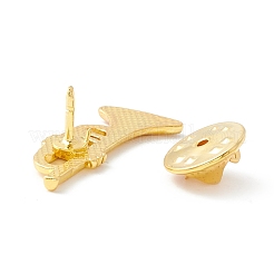 チューバ合金ブローチ  バックパック服用楽器ラペルピン  ゴールドカラー  29.5x12x1.5mm  ピン：1mm&nbsp;JEWB-M022-03G