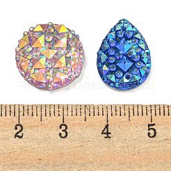 アクリル＆樹脂カボションジュエリー製作キット  混合図形  ミックスカラー  8~18x7~18x3~5mm  穴：0.5~1mm&nbsp;FIND-XCP0002-96