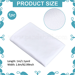 ポリエステル生地  服飾材料  ホワイト  1600x1000x1.2mm&nbsp;DIY-WH0888-840A