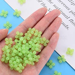 透明なアクリルビーズ  染め  [10]の形  薄緑  13x13x5mm  穴：1.5mm  約1510個/500g&nbsp;MACR-S373-02E-06