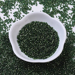 MIYUKIデリカビーズ  シリンダー  日本製シードビーズ  11/0  （db0182)シルバーライニングジェイドグリーン  1.3x1.6mm  穴：0.8mm  約10000個/袋  50 G /袋&nbsp;SEED-X0054-DB0182