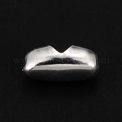 304ステンレススチールボールチェーンコネクター  銀  5.2x2mm  1.5mmボールチェーンに適合&nbsp;STAS-L226-012D-S