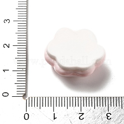 オペーク樹脂カボション  足跡  ピンク  21x22.5x11mm&nbsp;RESI-C056-02A
