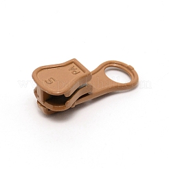 亜鉛合金交換用ジッパースライダー  荷物用スーツケースバックパックジャケットバッグコート  キャメル  2.75x1.15x0.95cm&nbsp;FIND-WH0092-11L