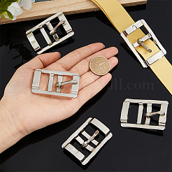 合金バックル6個  プラチナ  50x38x9.5mm&nbsp;FIND-FH0011-16