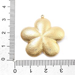 304ステンレスペンダント  ラインストーン付き  PVD真空メッキ  花のチャーム  18KGP本金メッキ  31x29.5x5mm  穴：1.4mm&nbsp;STAS-R155-042G-03
