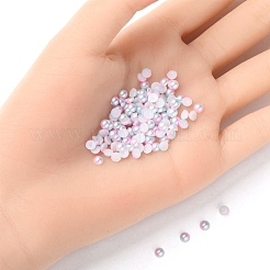 パール調アクリルカボション  ドーム  ピンク  4x2mm&nbsp;OACR-YW0001-37B