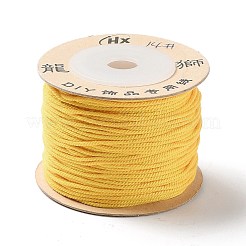 ポリエステルツイストコード  ラウンド  DIYのジュエリーには  ゴールド  1.2mm  約38.28ヤード（35m）/ロール&nbsp;OCOR-G015-01B-29