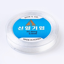韓国製弾性水晶の線  ジュエリー作りのための  透明  0.4mm  約131.23ヤード（120m）/ロール&nbsp;EW-F008-0.4mm
