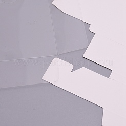 塩ビ石鹸箱  コート紙外箱付き  長方形  ミックスカラー  完成品：9.3x9.3x3.3cm  10個/セット&nbsp;CON-WH0081-15