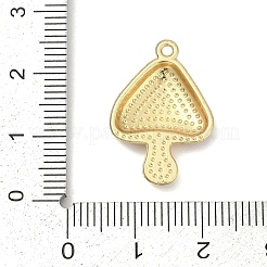 合金エナメルチャーム  きのこチャーム  ゴールドカラー  ダークブルー  23x15.5x3.5mm  穴：1.5mm&nbsp;LS-PALLOY-V003-04G-01