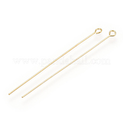 真鍮製9ピン  長持ちメッキ  本金メッキ  ニッケルフリー  18KGP本金メッキ  24ゲージ  45mm  穴：1.6mm  ピン：0.5mm&nbsp;KK-G331-09-0.5x45