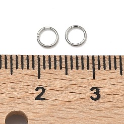 変色しにくい304ステンレススチール製オープン丸カン  丸く切ったのこぎり  ステンレス鋼色  24ゲージ  4x0.5mm  内径：3mm  穴：3.5mm  約2500個/袋&nbsp;STAS-M008-04A