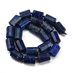 天然ラピスラズリ染めビーズ連売り  多面カット  コラム  16x12mm  穴：1.5mm  約21個/連  16.34''（41.5センチメートル）&nbsp;G-G162-D15-02