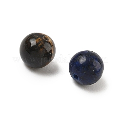 100個7スタイルの天然混合宝石ビーズ  ラウンド  染めと未染色の混合  8~9mm  穴：0.8~1mm&nbsp;G-FS0005-51