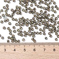 トーホー 8/0ラウンドビーズ  日本製シードビーズ  （999)つの金箔で裏打ちされたabブラックダイヤモンド  3mm  穴：1mm  約222PCS /ボトル  10 G /ボトル&nbsp;SEED-JPTR08-0999
