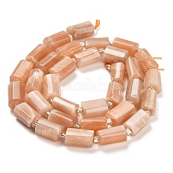 天然石サンストーンビーズ連売り  シードビーズで  ファセット列  9~11x6~7.5x6~7.5mm  穴：1.2mm  約30個/連  15.16~15.55インチ（38.5~39.5cm）&nbsp;G-G068-A41-01