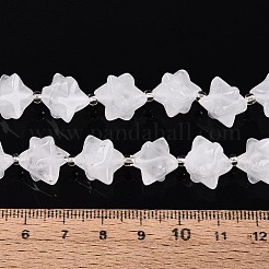 天然石クオーツクリスタルビーズ連売り  水晶  スター  シードビーズで  12~15.5x11~13x11~13mm  穴：1~1.2mm  約28~29個/連  16.14~17.32インチ（41~44cm）&nbsp;G-Q608-07A-01