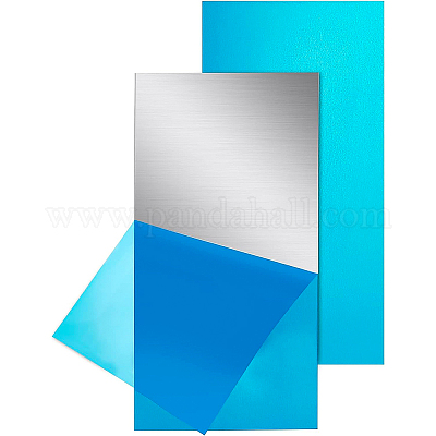 アルミ板  長方形  銀  30.5x15.1x0.06cm&nbsp;LS-FIND-WH0003-87B-1