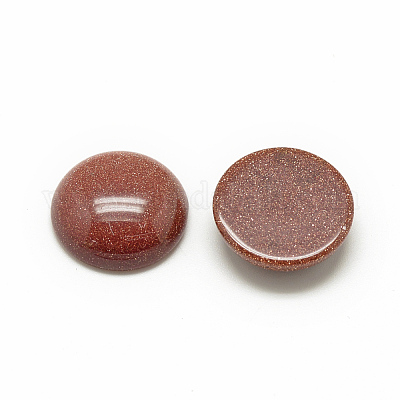 合成ゴールドストーン金砂石カボション  半円/ドーム  10x4~5mm&nbsp;G-R416-10mm-47-1