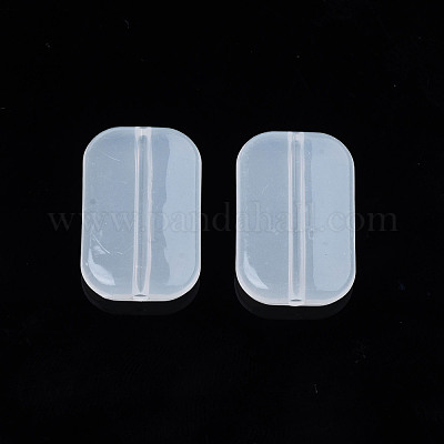 透明なアクリルビーズ  長方形  透明  22x14.5x5mm  穴：1.6mm  約390個/500g&nbsp;TACR-N009-29-1