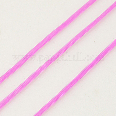 フラット弾性クリスタルストリング  弾性ビーズ糸  ストレッチブレスレット作り用  パールピンク  0.8mm&nbsp;EC-G002-0.8mm-03-1