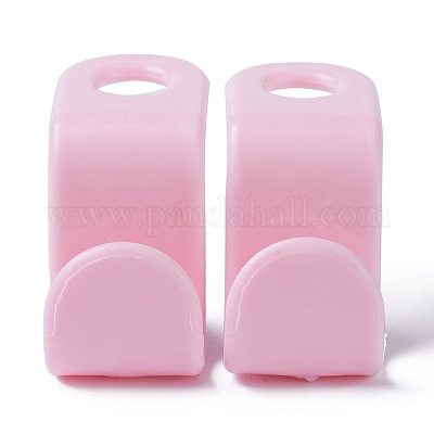 S字型多機能フック  プラスチックハンガーコネクタフック  洋服掛け用  ピンク  41x19x30mm  穴：9.5mm&nbsp;KY-C004-01B-1