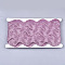 Polyester Ribbons, Wave Shape, Flamingo, 1-1/2 inch(38mm)~1-5/8 inch(40mm), 10Yard/card