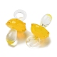 手作りランプワークペンダント  バンピー  キノコ  きいろ  24.5~29.5x15~18.5mm  穴：2~5mm&nbsp;LAMP-M021-01P-6