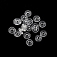 シリコンガスケット  リング  透明  2.5x0.7mm  穴：0.7mm  100個/セット&nbsp;KK-K381-05B-2