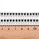 鉄ラインストーンカップチェーン  スプールで  銀  ブラック  8.5x3mm  約14.99フィート（4.57m）/ロール&nbsp;CH-T006-04S-02-3