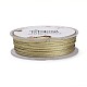 ポリエステルメタリック糸  ダークカーキ  1mm  約32.8ヤード（30m）/ロール&nbsp;OCOR-G006-02-1.0mm-46-1