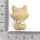 シリコンビーズ  キツネ  小麦  30x23x16.5mm  穴：2mm&nbsp;SIL-S010-03E-3