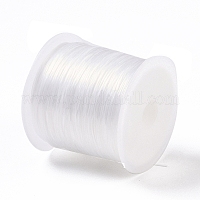 30m弾性クリスタル糸  ジュエリービーズコード  ストレッチブレスレット作り用  ホワイト  0.8mm  約32.81ヤード（30m）/ロール&nbsp;EW-G011-01T