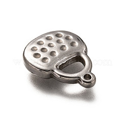 変色しない201ステンレススチールペンダント  ハンドバッグ  ステンレス鋼色  16.5x13.5x3.5mm  穴：1.2mm&nbsp;STAS-H125-12P