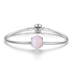 スターリングシルバーの幾何学的なファセット925つ  ライトピンクのガラスrondelleヨーロッパのビーズ  11.06x9.65mm  穴：4.38mm&nbsp;TS-C-159