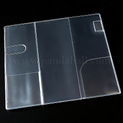 つや消しPVCブックカバー  長方形  透明  200x210x1mm&nbsp;AJEW-CP0012-22A