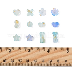 DIYジュエリー作りのパーツキット  アクリルビーズ、チャーム、ビーズキャップを含む  空色  5.5~15x7~11.5x3~6.5mm  穴：1.5~2.5mm&nbsp;DIY-FS0008-97